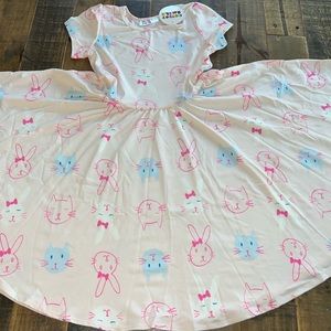 Dot Dot Smile size 5/6 or 7 girls Cap sleeve twirl dress New